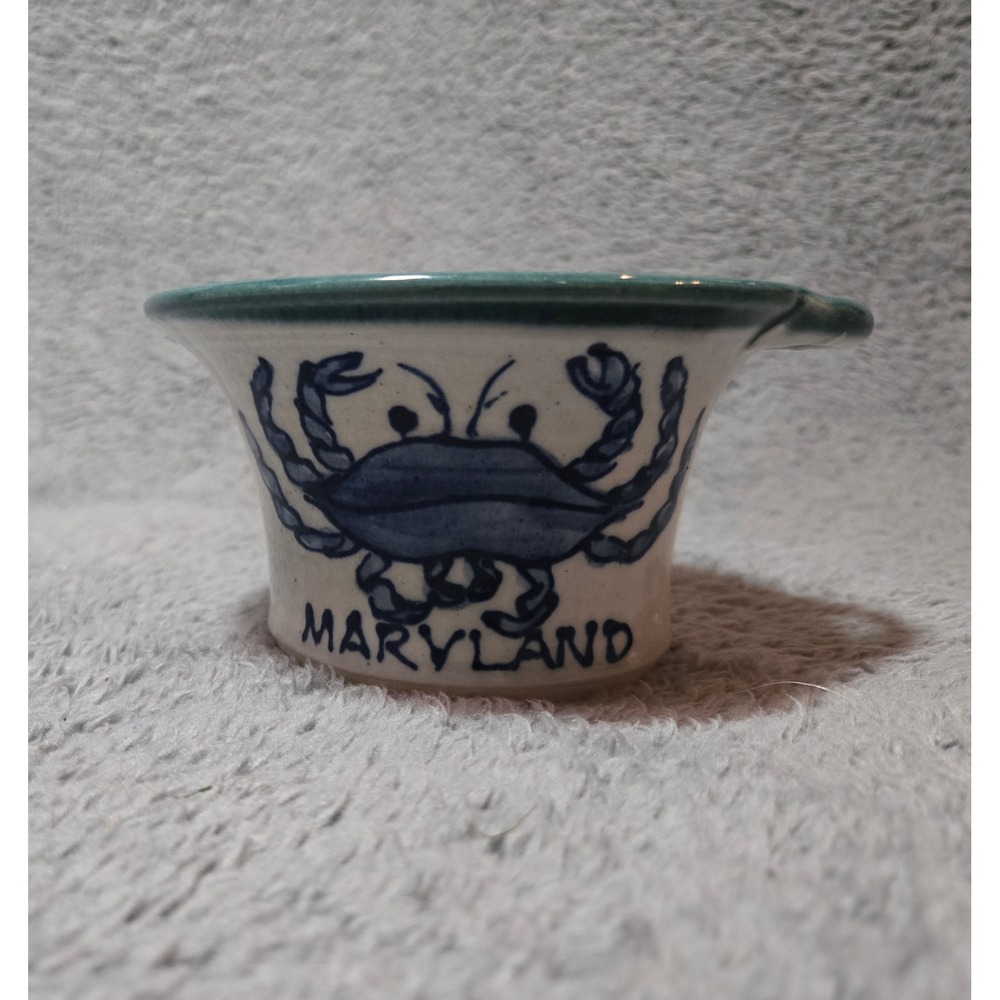 Great Bay Pottery Maryland Blue Crab Ceramic Cup Handle USA Handmade